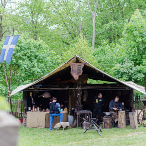 Historische Schmiede Magdala auf dem Mittelaltermarkt in Kranichfeld.